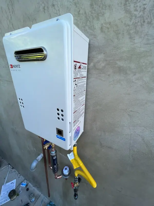 Tankless water heater installation for Adams homes